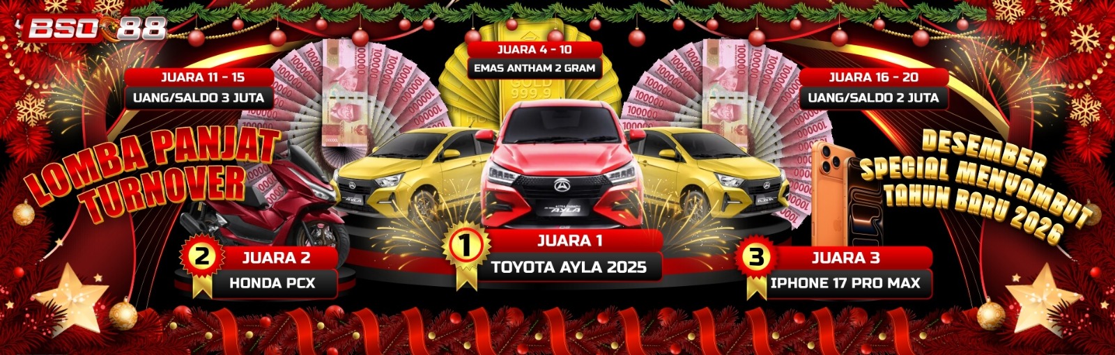 LOMBA PANJAT TURNOVER TAHUN BARU